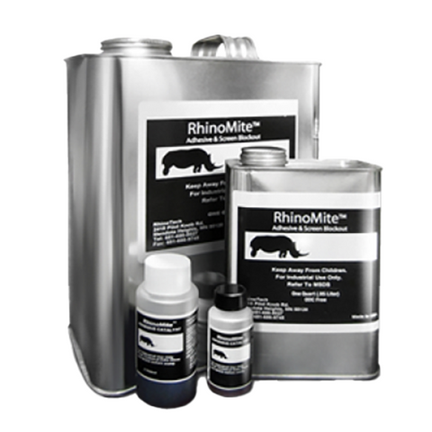 Rhinotech RMA 3500R RhinoMite Frame Adhesive Red and 2oz Catalyst - 1 Gallon
