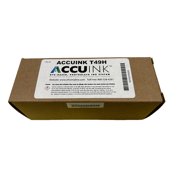 Chromaline AccuInk Black Ink T49H For Epson T3170x 140ML