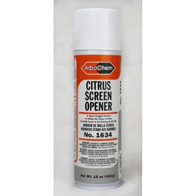AlbaChem 1634 Citrus Screen Opener - 15oz Can