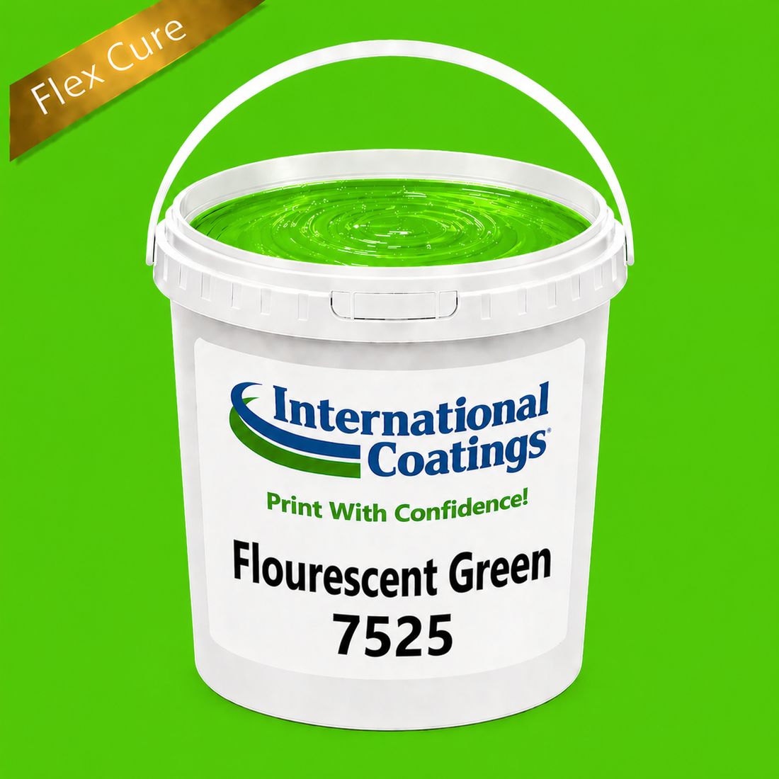 IC 7525 Fluorescent Green UltraMix RFU FlexCure - 1 Gallon