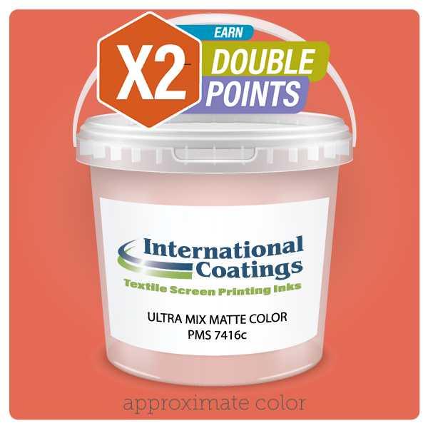 *International Coatings PMS 7416C Ultra Mix Matte Plastisol Ink (Gallon)