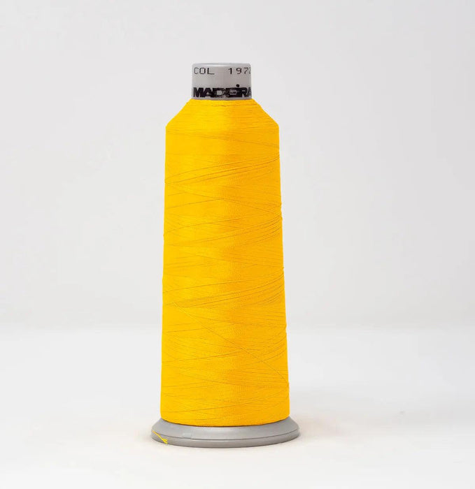 Madeira Polyneon 1972 Fluorescent Yellow Orange Embroidery Thread 5500 Yards