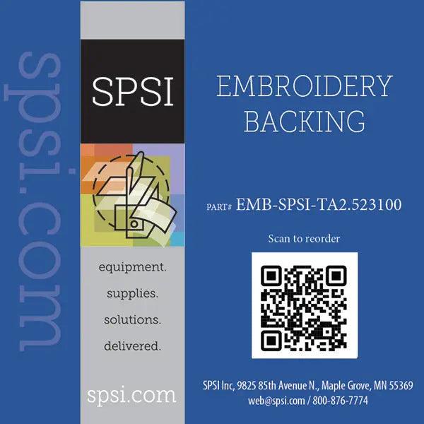 Embroidery Tear-Away 2.5oz White 23" x 100yd Roll (#350)